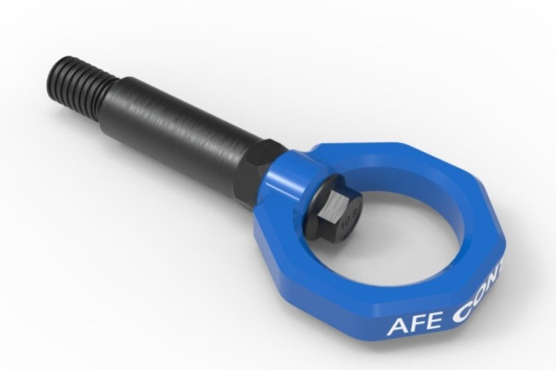 aFe Control Front Tow Hook for BMW F-Chassis * Blue, Part Number 450-502001-L