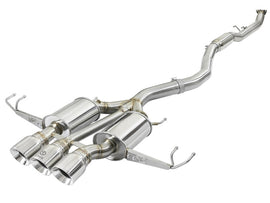 aFe Takeda 3-Inch 304 Stainless Steel Cat-Back Exhaust System with Polished Tips for Honda Civic Type R (17-21)