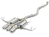 aFe Takeda 3-Inch 304 Stainless Steel Cat-Back Exhaust System with Polished Tips for Honda Civic Type R (17-21)