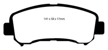 Load image into Gallery viewer, EBC Greenstuff 2000 Series Sport Brake Pads for Nissan Maxima and Juke * Front, Part No. EBC DP21954