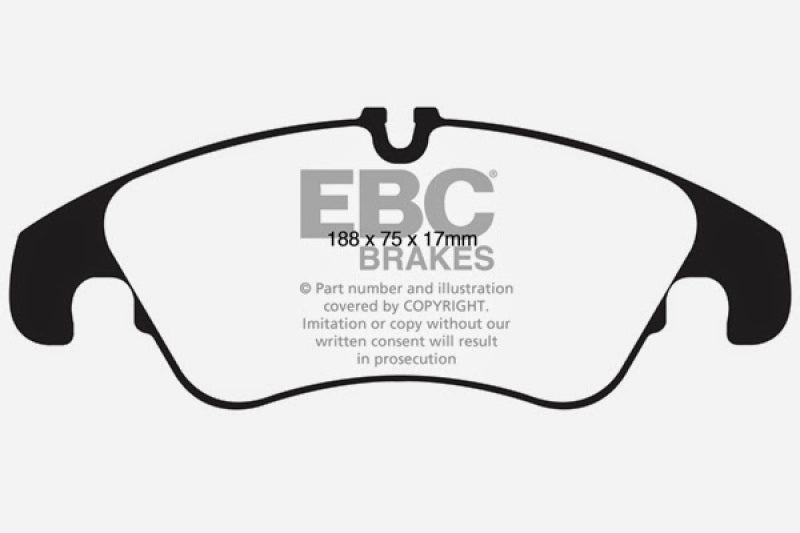 EBC Ultimax2 Front Brake Pads for 2009-2012 Audi Q5 * OEM Replacement, Low Dust and Long-Lasting Performance