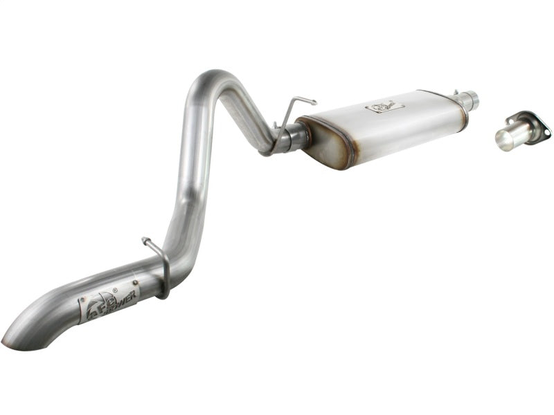 aFe MACHForce XP 2.5-Inch Stainless Steel Cat-Back Exhaust System for Jeep Wrangler TJ 97-06 with 4.0L Engine