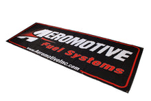 Load image into Gallery viewer, Aeromotive Banner - 32in x 92in Black and Red Fabric with Metal Eyelets
