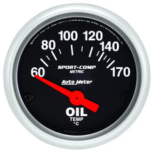 Load image into Gallery viewer, AutoMeter Sport-Comp 52mm Electronic Oil Temperature Gauge Part #ATM3348-M
