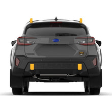 Load image into Gallery viewer, Rally Armor UR Series Mud Flaps for 2024 Subaru Crosstrek Wilderness - Black with Wild-Orange Logo, No Drill Installation