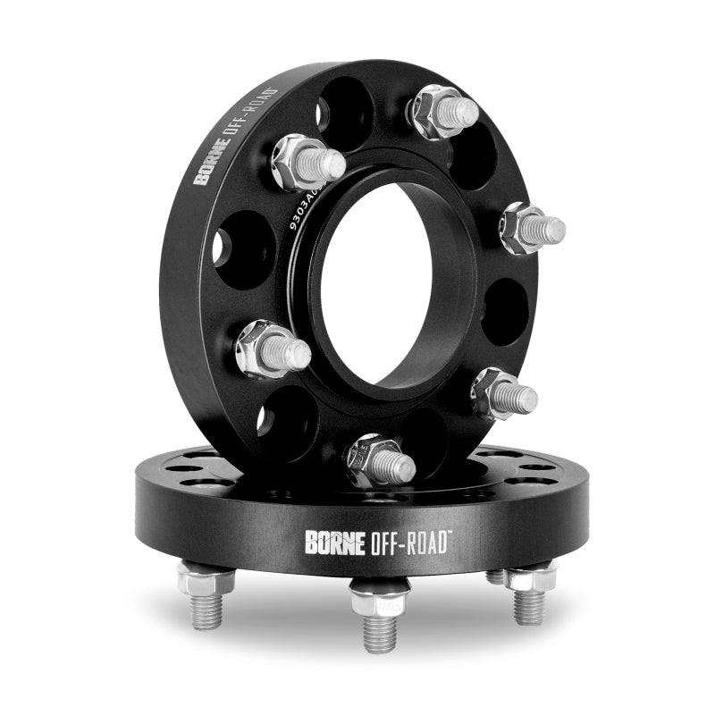 Mishimoto Wheel Spacers 6x139.7, 106mm Center Bore, 25mm, M12x1.5, Black - misBNWS-004-250BK