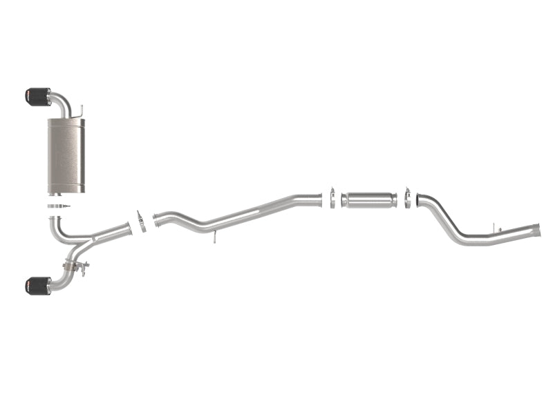 aFe Power Takeda Cat-Back Exhaust System for Toyota GR Supra 2021-2024 with Carbon Fiber Tips