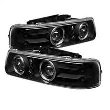 Load image into Gallery viewer, Spyder Chevy Silverado 1500/2500 99-02 Projector Headlights with LED Halo - Black (Part #PRO-YD-CS99-HL-BK)