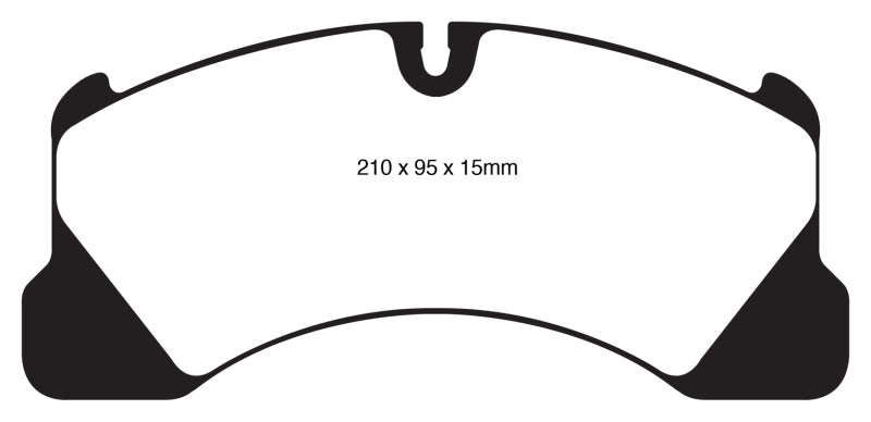 EBC Yellowstuff Brake Pads for Porsche Cayenne 3.0 Supercharged Hybrid - Front