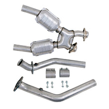 Load image into Gallery viewer, BBK 99-04 Ford Mustang 4.6 GT / Cobra High Flow X Pipe with Catalytic Converters - 2-1/2 inch