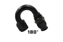 Load image into Gallery viewer, Aeromotive PTFE Hose End AN-08 180 Degree Black Anodized for High-Performance Fuel Delivery
