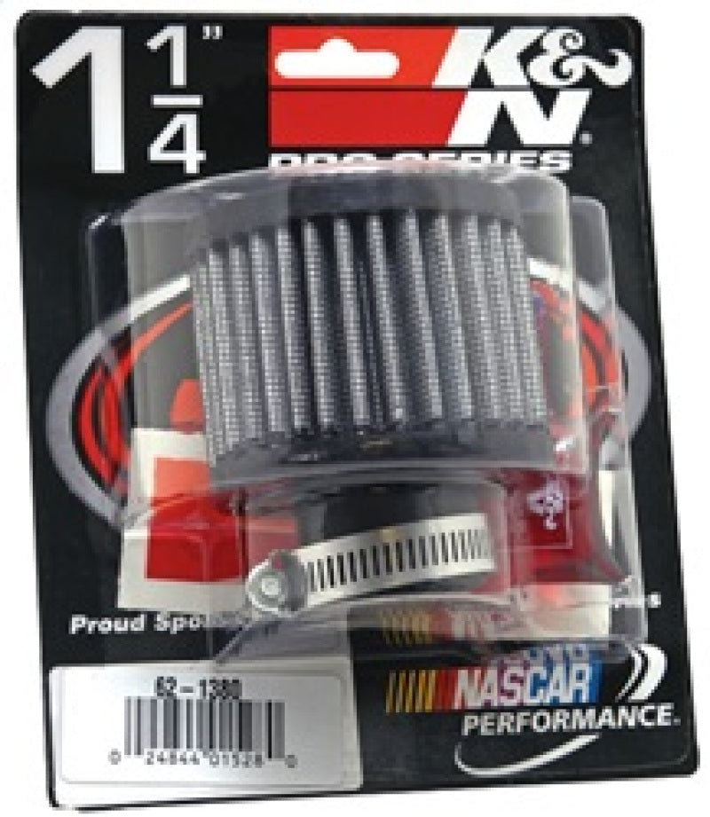 K&N Engineering K&N 62-1380 Rubber Base Crankcase Vent Filter with 1.25-Inch Flange, 3-Inch Outer Diameter