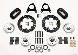 Wilwood Forged Dynalite Front Drag Kit with Drilled Rotor for 1985-1990 Ford Mustang