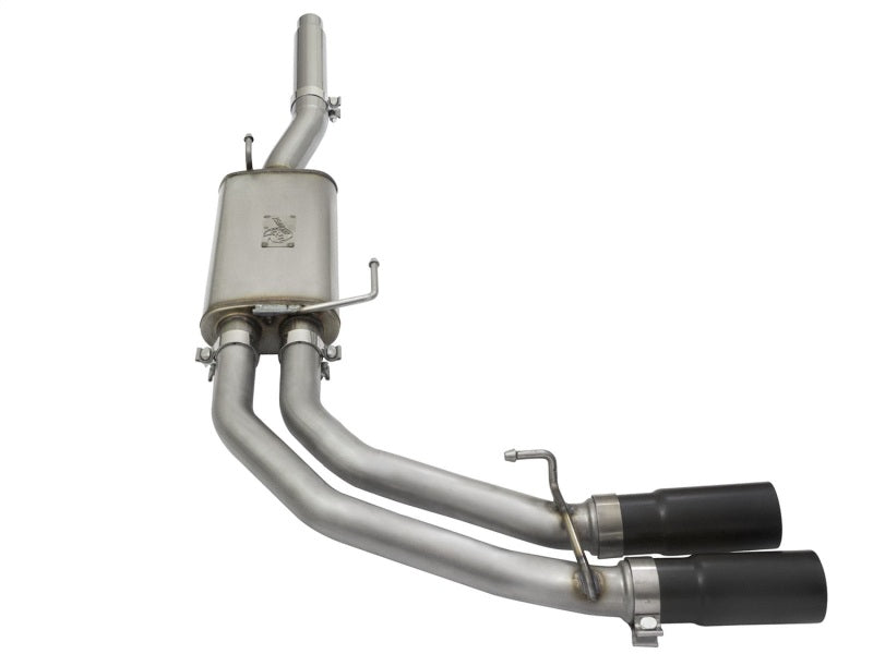 aFe Rebel Series Dual Center Exit Cat-Back Exhaust System for Ford F-150 2004-2008 with V8 Engines
