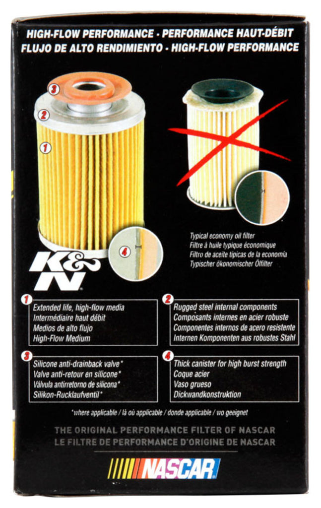 K&N Engineering Premium Oil Filter Part No. KNNHP-2011 for Ford Mustang and Lincoln MKZ