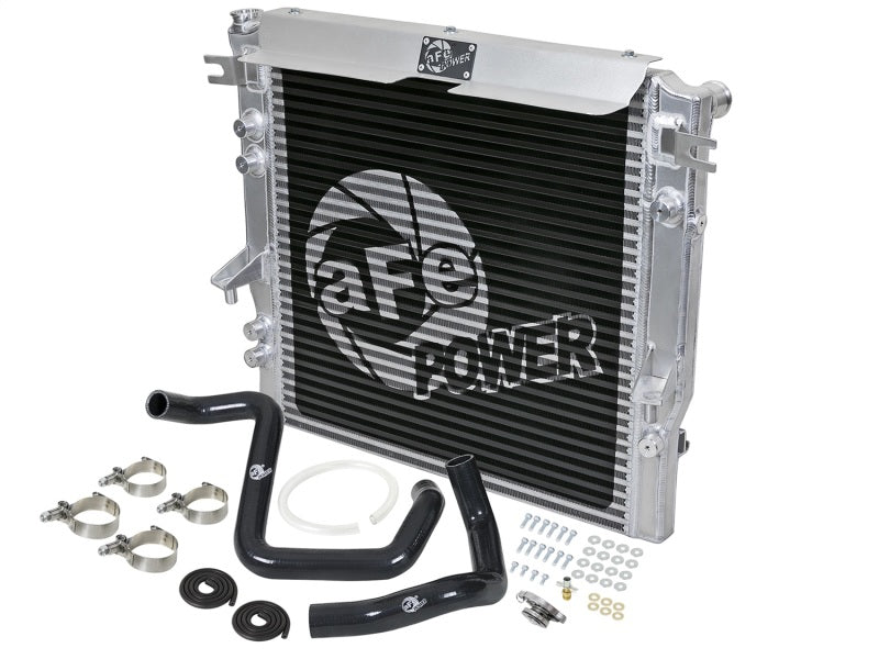aFe BladeRunner GT Series Bar and Plate Radiator with Black Hoses for Jeep Wrangler (2012-2018) V6 3.6L