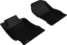 Load image into Gallery viewer, 3D MAXpider KAGU Series Custom Fit All-Weather Floor Mats for Toyota, Subaru, and Scion FR-S - Black, 2-Piece Front Set