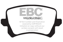 Load image into Gallery viewer, EBC Redstuff Ceramic Low Dust Rear Brake Pads for Volkswagen Passat and Audi Q3
