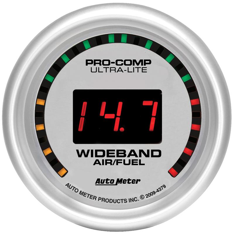 AutoMeter Ultra-Lite 52mm Digital Wideband Air/Fuel Ratio Street Gauge (Part #ATM4379)