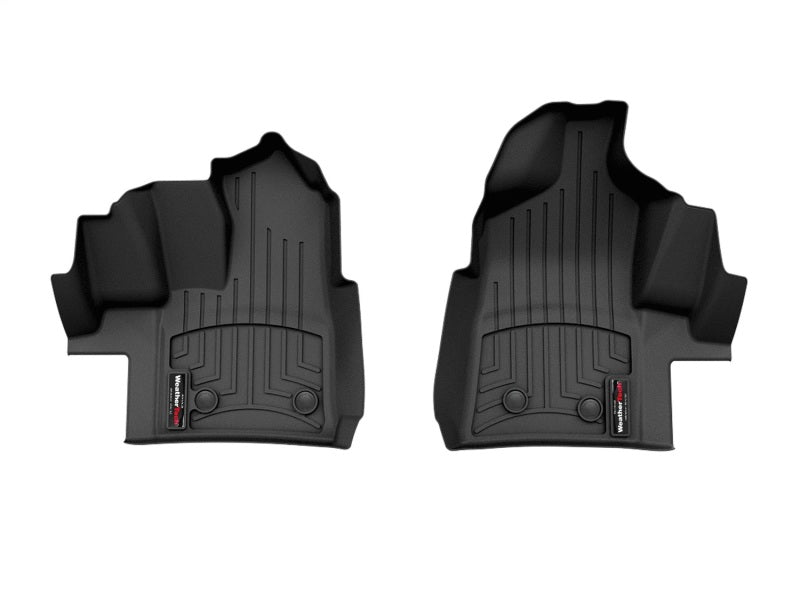 WeatherTech FloorLiner DigitalFit Front Floor Mats, Black, for 2020 Ford Transit with Carpeted Floor, Part WET4416801