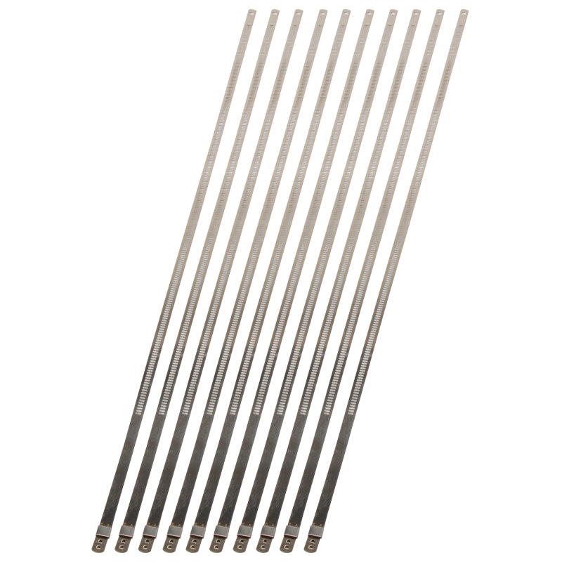 DEI Stainless Steel Positive Locking Tie 1/4 inch x 20 inch (10 Pack) for High Heat Applications