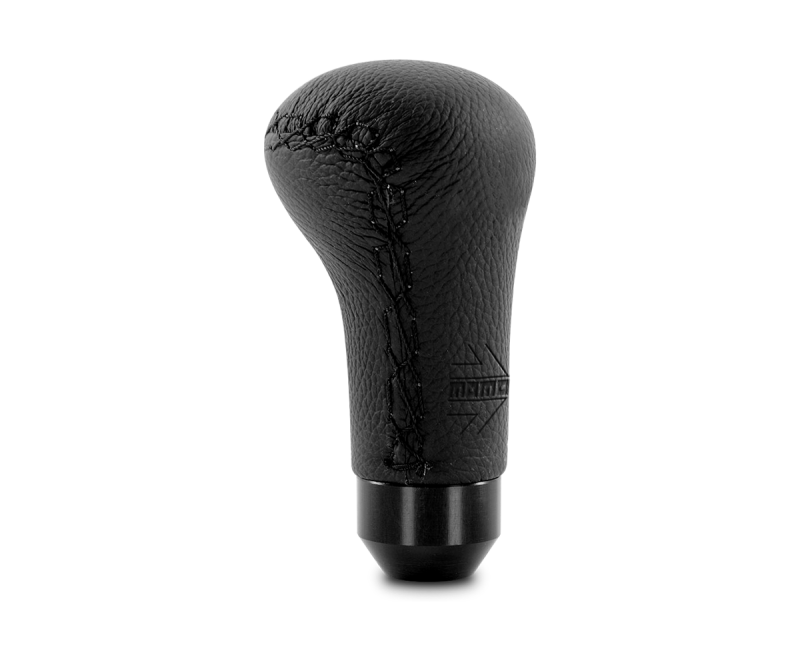 MOMO Anatomico Shift Knob with Black Leather and Black Stitching