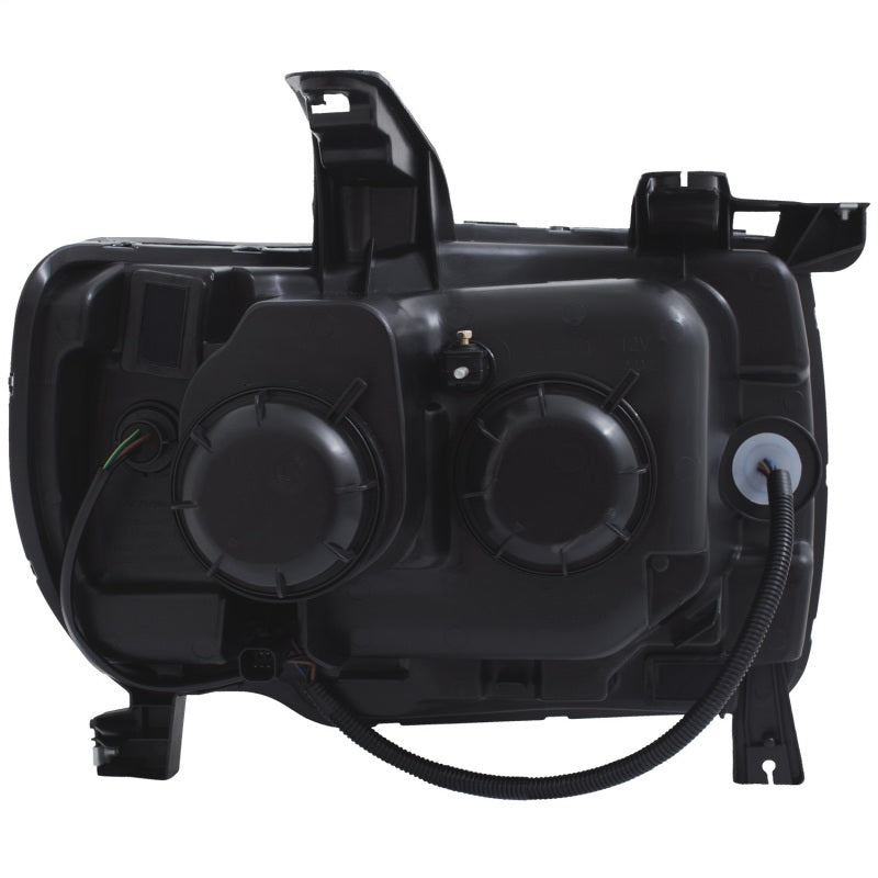 ANZO 2015+ GMC Canyon Projector Headlights with Plank Style Design, Black Housing and Amber Accents