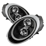 Spyder Porsche 911 2005-2009 LED Projector Headlights with Xenon/HID and DRL - Black