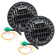 Load image into Gallery viewer, ORACLE Lighting 7-Inch High Powered LED Headlights with Green Halos for Jeep Wrangler 2007-2018