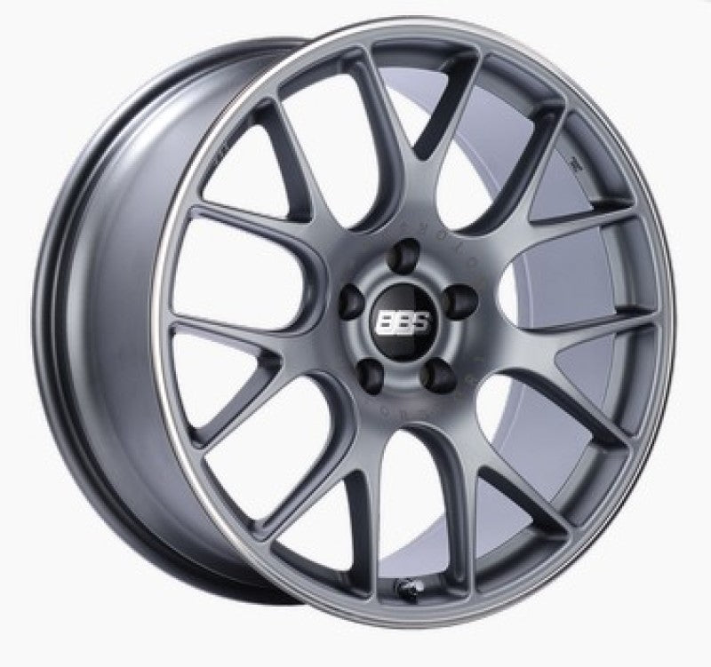BBS CH-R 19x8.5 Satin Titanium Polished Rim Protector Wheel (Part Number: bbsCH108TIPO)