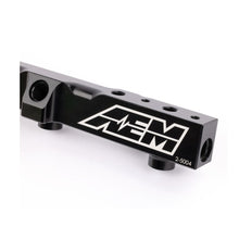 Load image into Gallery viewer, AEM High Volume Fuel Rail for Honda 90-93 Accord and 92-01 Prelude * Black Anodized Part Number aem25-104BK