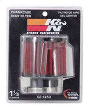 Load image into Gallery viewer, K&amp;N Engineering 62-1450 Crankcase Vent Filter with 1.5-inch Flange for Classic and Racing Engines