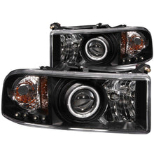 Load image into Gallery viewer, ANZO 1994-2001 Dodge Ram Projector Headlights with Halo Black Housing – Pair