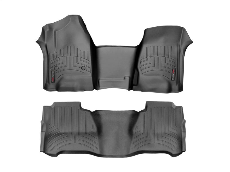WeatherTech FloorLiner DigitalFit Front & Rear Black for 2017 Ford F-250/F-350 Super Duty, Part wet4410121-446974