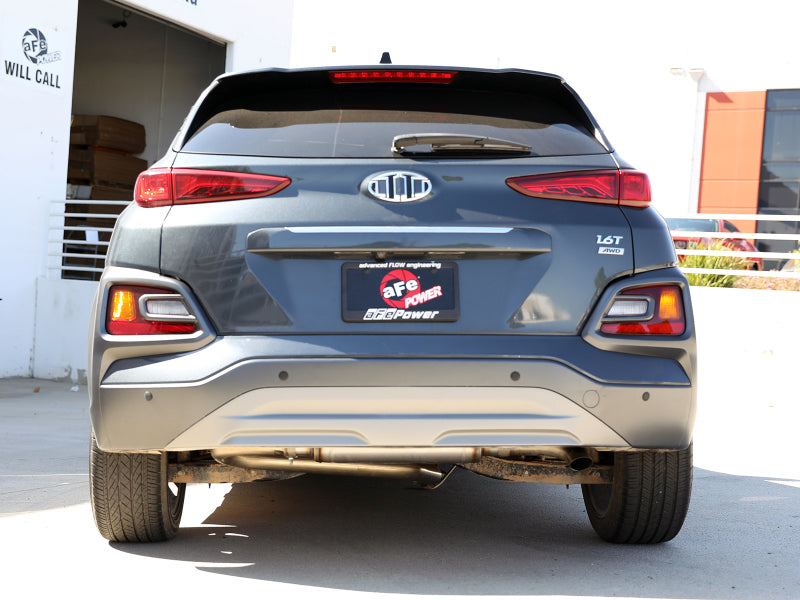 aFe Takeda 2-1/2 inch 304 Stainless Steel Axle-Back Exhaust System for Hyundai Kona 2018-2023