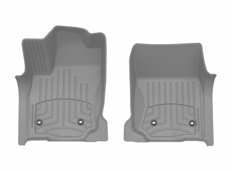 WeatherTech FloorLiner HP Front Floor Mats, Gray, for 2025-2026 Toyota 4Runner — Part Number wet4619191IM