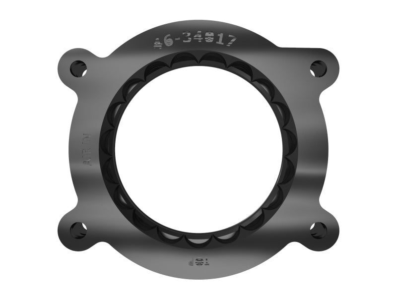 aFe Silver Bullet Aluminum Throttle Body Spacer for Chevrolet Corvette C8 (2020-2025) * Black Finish