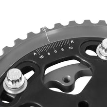 Load image into Gallery viewer, AEM Tru-Time Adjustable Camshaft Gear for Mitsubishi 4G63/T Engines - Black Anodized, 5-Bolt Design