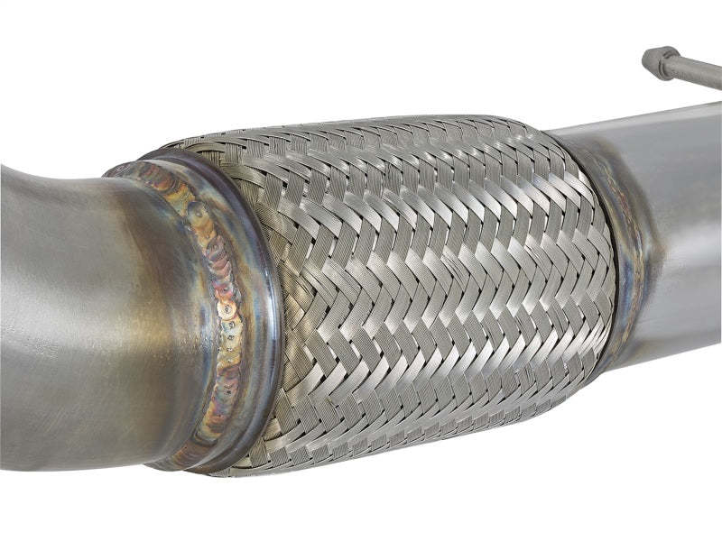 aFe Twisted Steel 3-Inch Stainless Steel Mid-Pipe for Honda Civic Type R 2017-2021