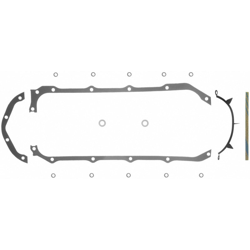 Fel-Pro 1814 Engine Oil Pan Gasket Set with Rubber-Coated Fiber for V8 Engines
