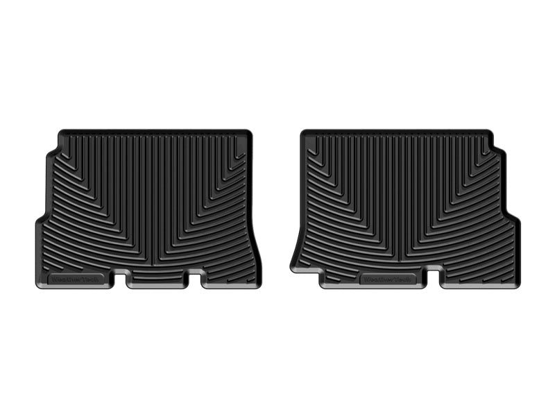 WeatherTech 2014+ Jeep Wrangler Rear All-Weather Rubber Floor Mats - Black