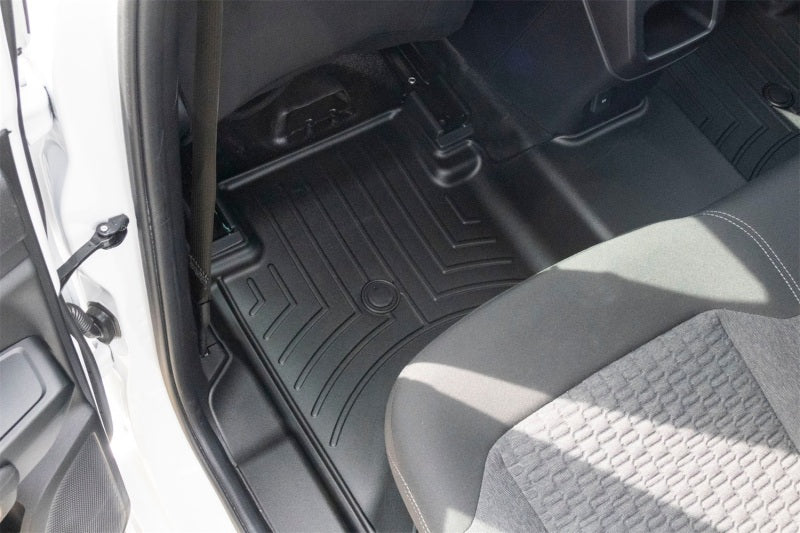 WeatherTech 4418922V FloorLiner DigitalFit Rear 3rd-Row Floor Mats for 2024-2025 Ford Ranger Vinyl Floors, Black