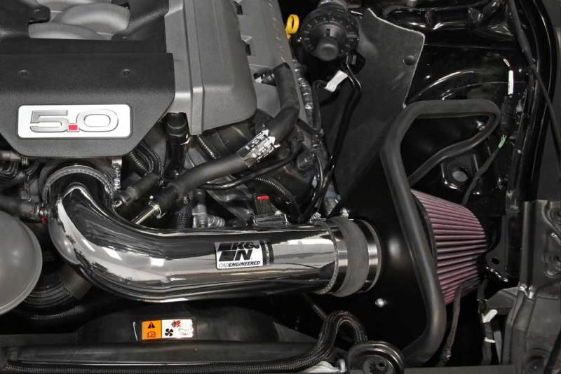 K&N Engineering Cold Air Intake System for 2015-2017 Ford Mustang GT 5.0L V8 * Typhoon Intake Kit