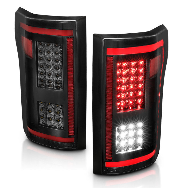 ANZO 15-17 Ford F-150 LED Tail Light Assembly with Smoke Sequential Lens – Pair