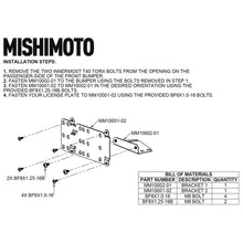 Load image into Gallery viewer, Mishimoto 2021+ Ford Bronco Modular Bumper License Plate Relocation Kit