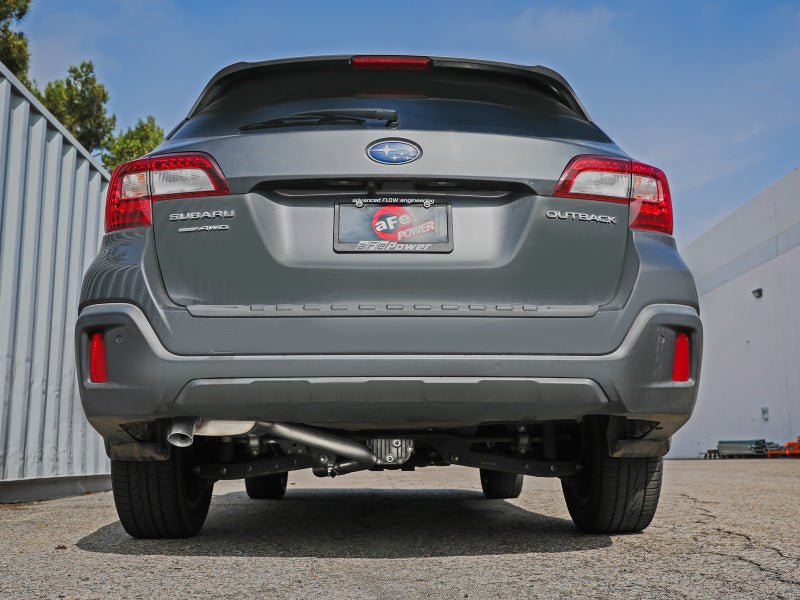 aFe 15-19 Subaru Outback H4 2.5L Takeda 2.5-inch 304 Stainless Steel Cat-Back Exhaust System