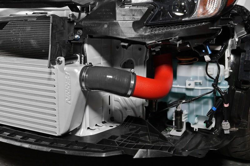 Perrin Performance Front Mount Intercooler Kit for 2022-2025 Subaru WRX with Red Tubes and Silver Core