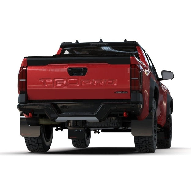 Rally Armor 24-25 Toyota Tacoma Gen 4 Black UR Mud Flap with Metallic Black Logo (Part #ralMF114-UR-BLK-MBK)