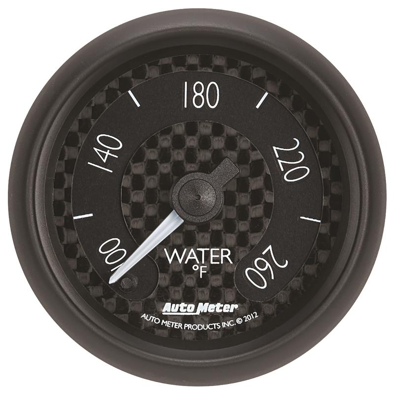 AutoMeter GT Series 52mm Full Sweep Digital Water Temperature Gauge 100-260°F