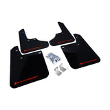 Rally Armor UR Series Mud Flaps for Subaru Impreza 93-01 with Red Logo - Black Polyurethane